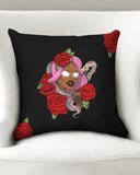 Rose Throw Pillow Case 18"x18"