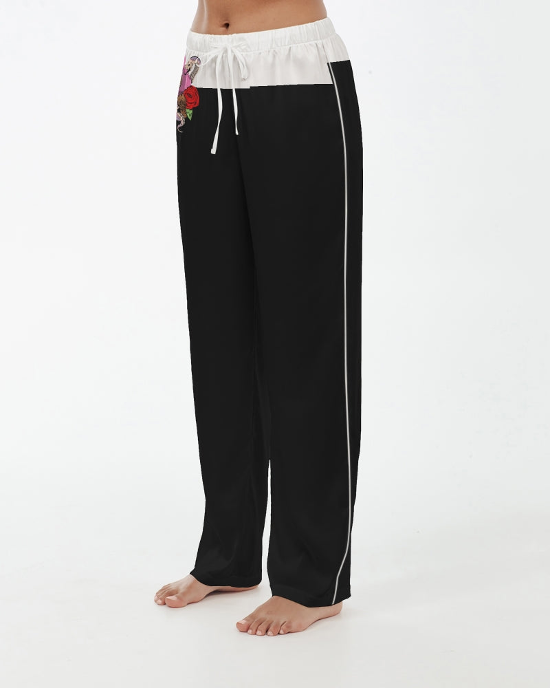 Doggie x anime Women's Satin Pajama Pants