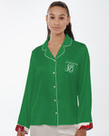 Women's Satin Long Sleeve Pajama Top