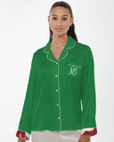 Women's Satin Long Sleeve Pajama Top