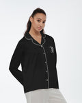 Women's Satin Long Sleeve Pajama Top