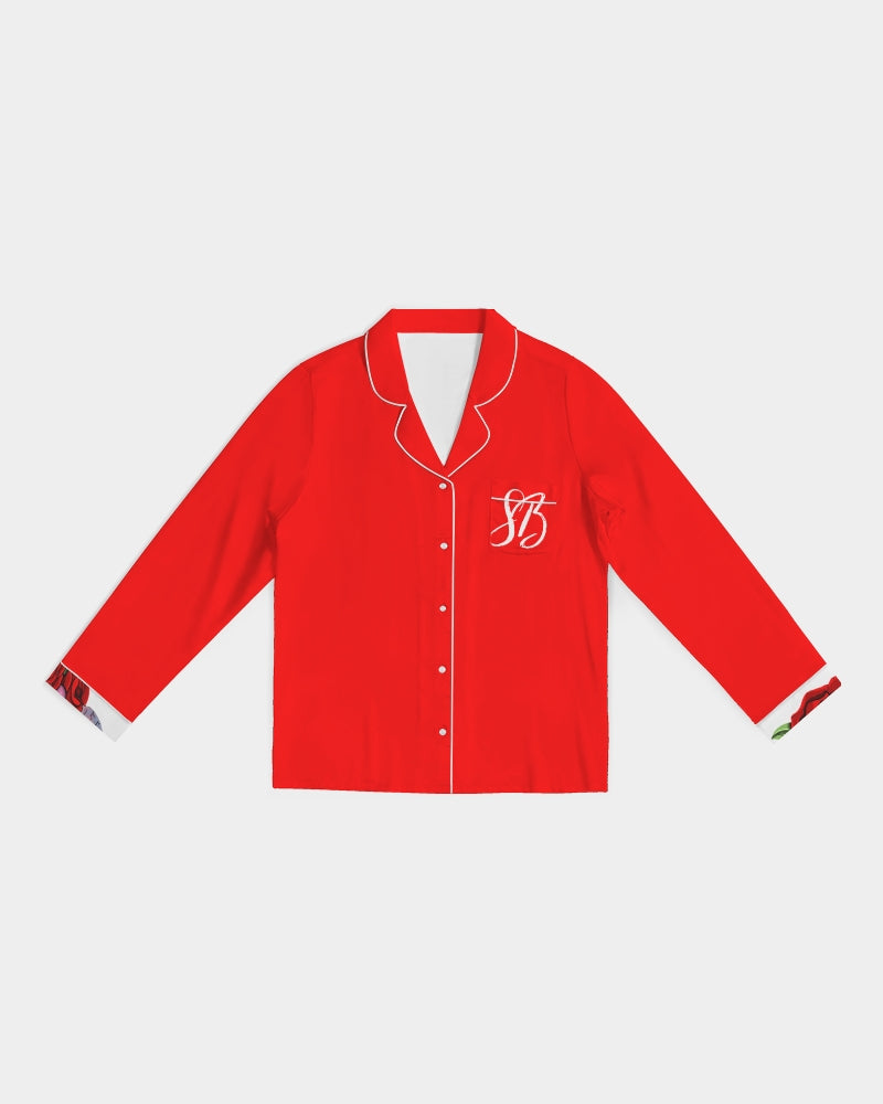 Women's Satin Long Sleeve Pajama Top