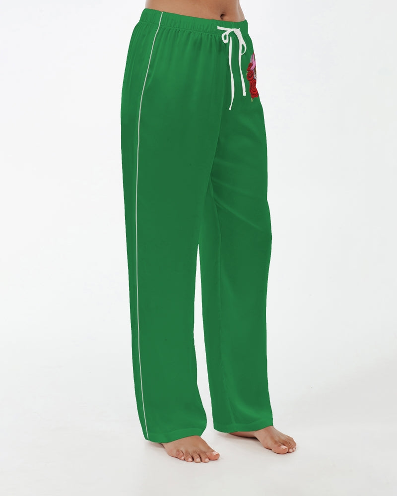Matching Xmas Pjs Women's Satin Pajama Pants