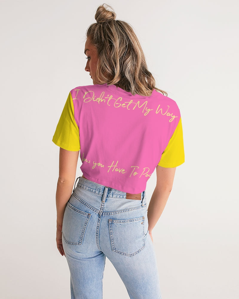 Spell Twist-Front Cropped Tee