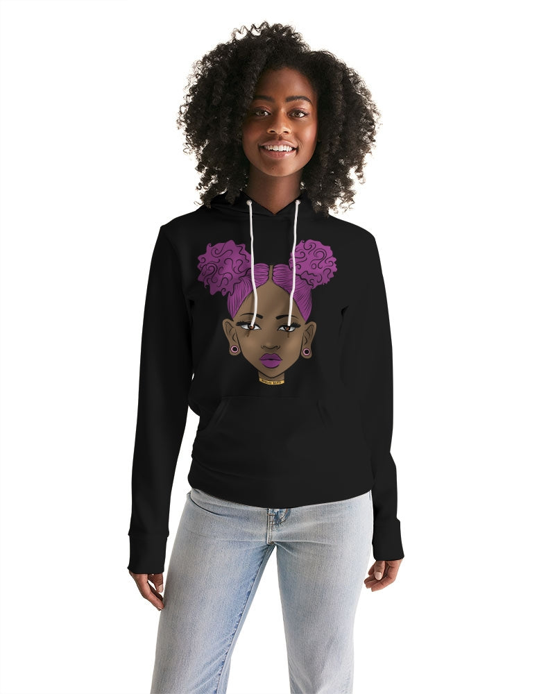 Black puff power Women's Hoodie