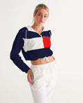 Color block Women's Cropped Windbreaker