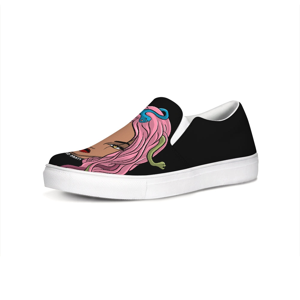 black Slip-On Canvas Shoe