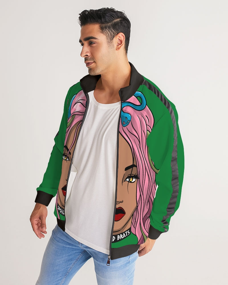 Men's Stripe-Sleeve Track Jacket