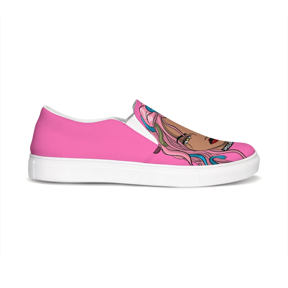 Pink Slip-On Canvas Shoe