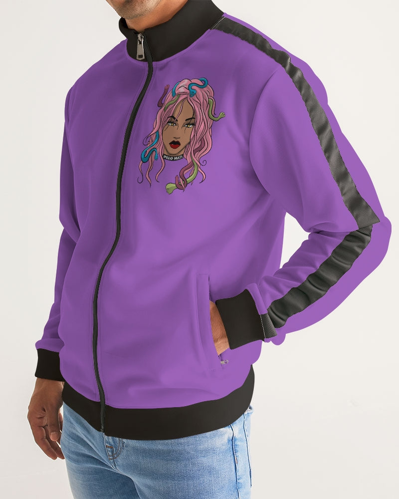 Men's Stripe-Sleeve Track Jacket