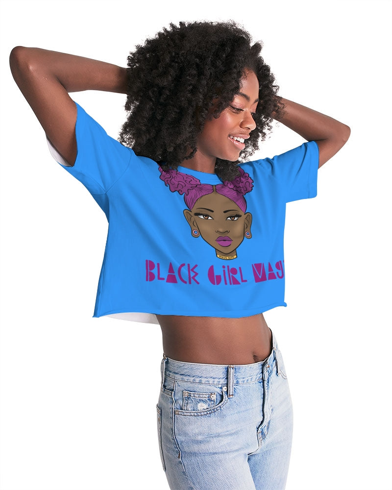 Black Girl magic Women's Lounge Cropped Tee