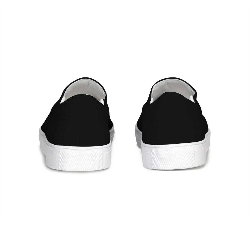 black Slip-On Canvas Shoe