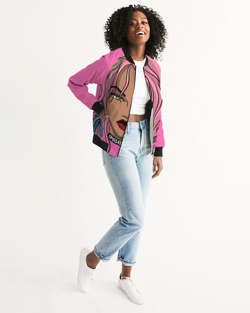 Scorn Women's Pink Bomber Jacket