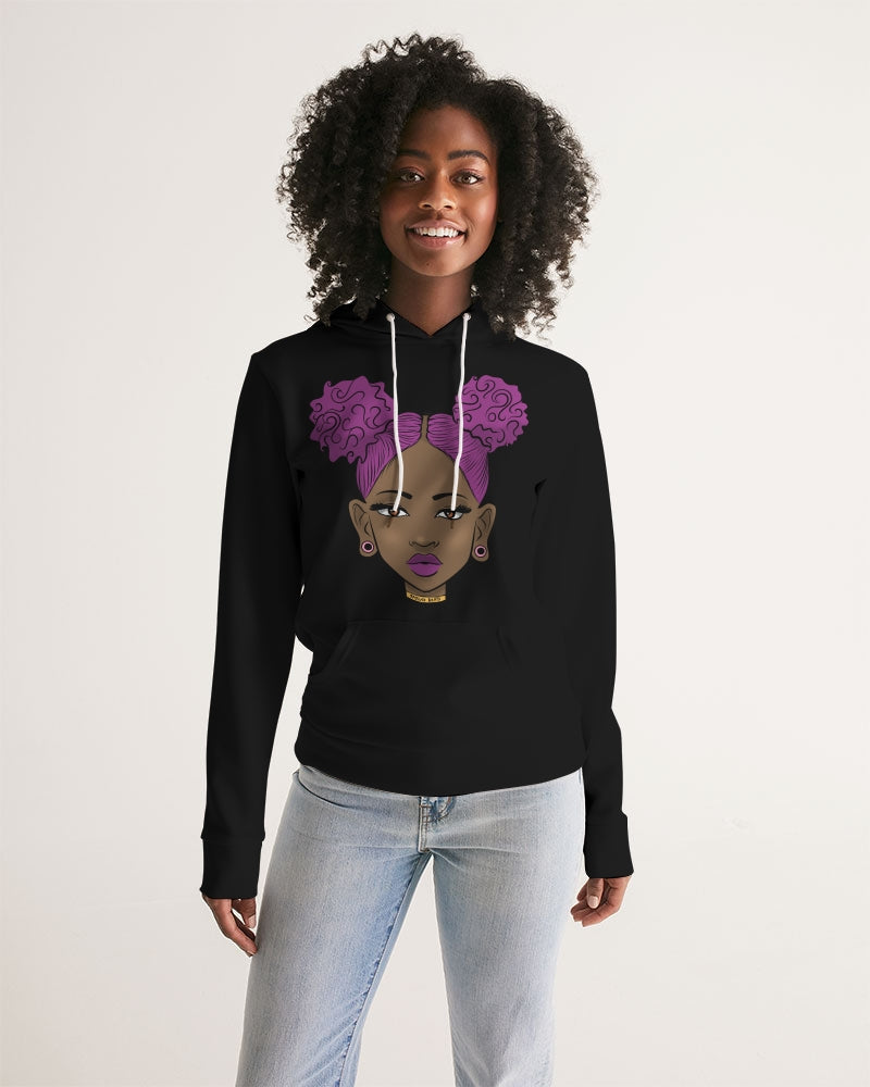Black puff power Women's Hoodie