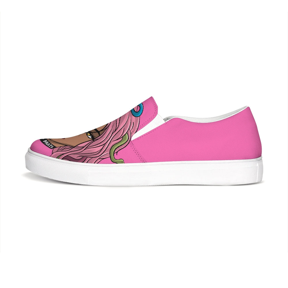 Pink Slip-On Canvas Shoe