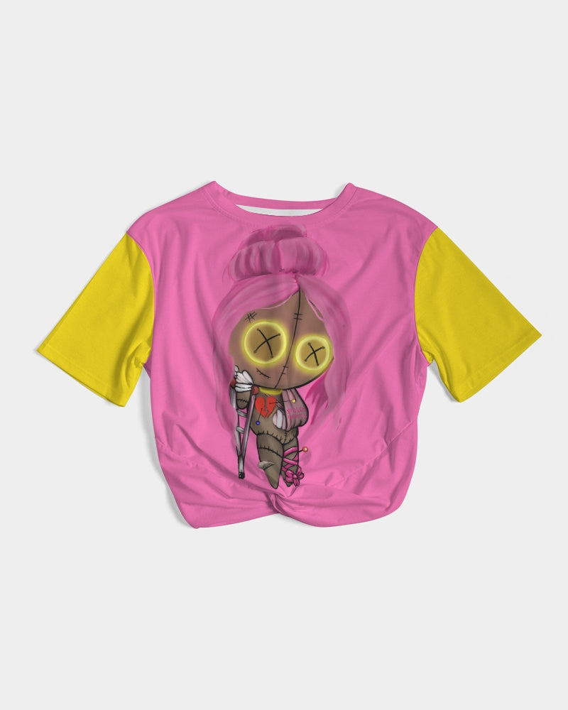 Spell Twist-Front Cropped Tee