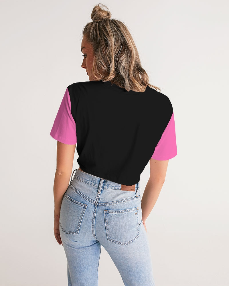 Spell  Twist-Front Cropped Tee