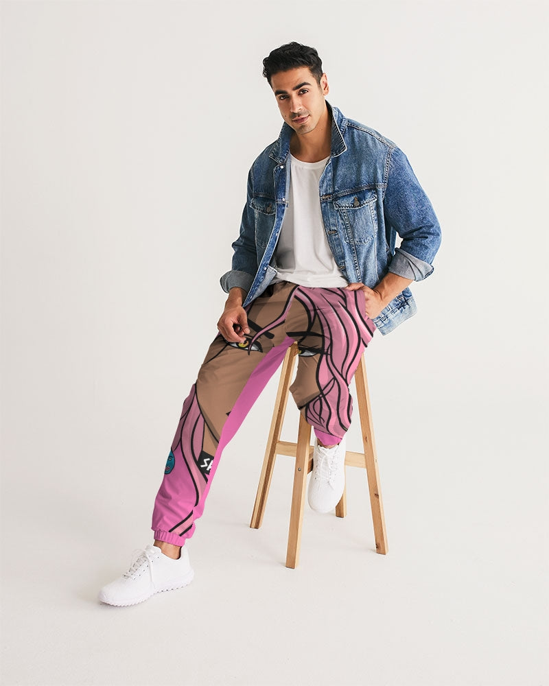 Men's Track Pants-pink