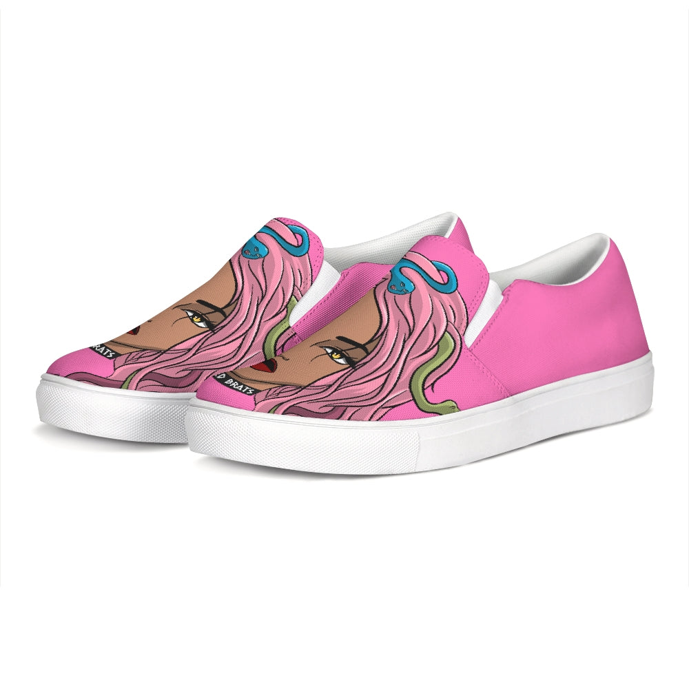Pink Slip-On Canvas Shoe
