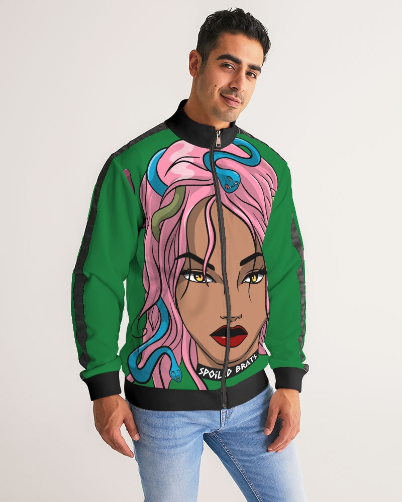 Men's Stripe-Sleeve Track Jacket