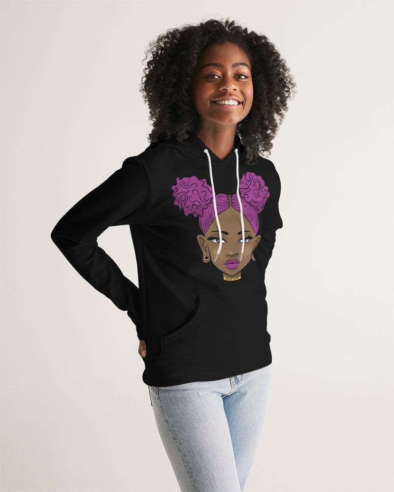 Black puff power Women's Hoodie
