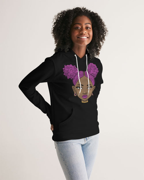 Black puff power Women's Hoodie