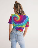 So groovy Alien Tees Women's Twist-Front Cropped Tee