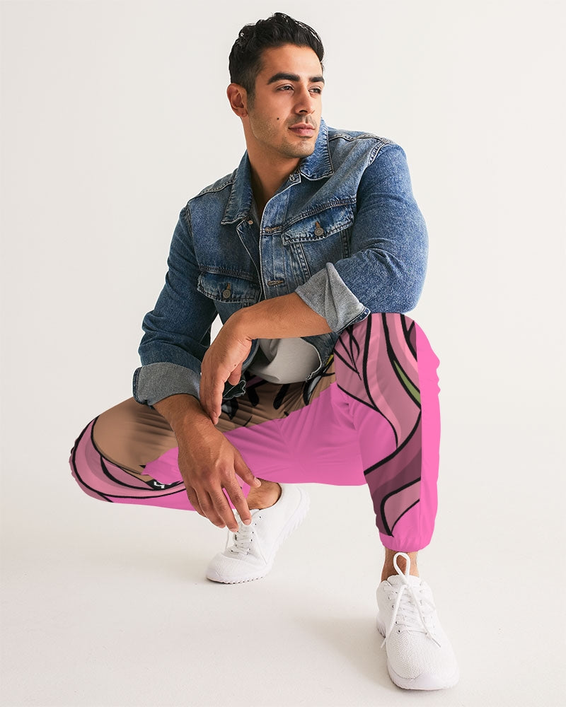 Men's Track Pants-pink