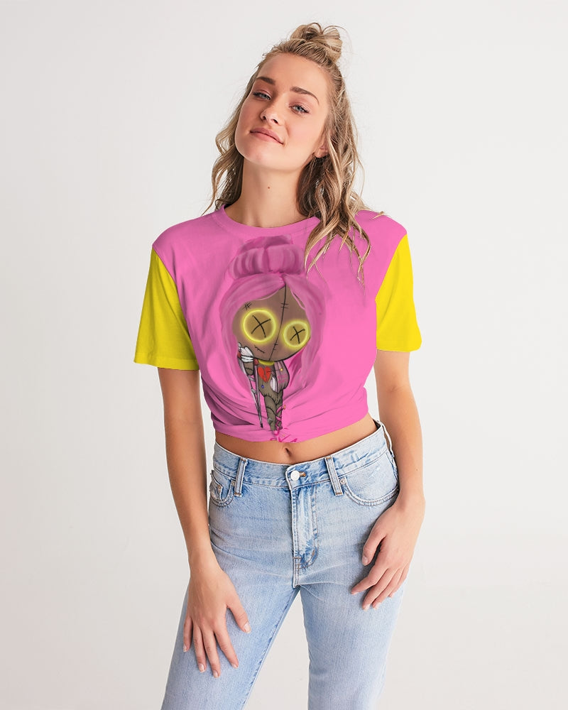 Spell Twist-Front Cropped Tee