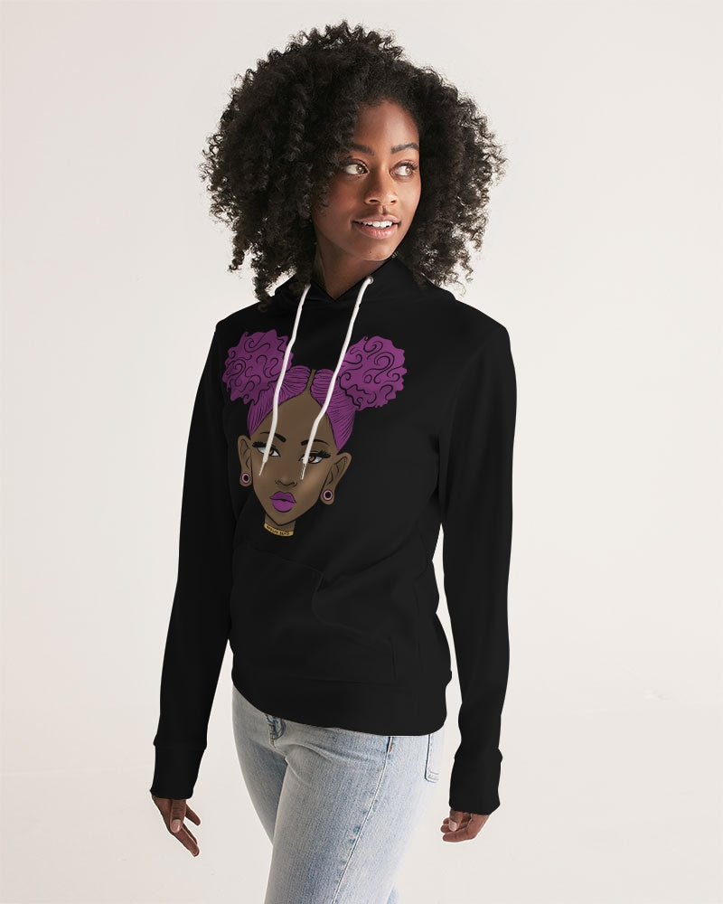 Black puff power Women's Hoodie