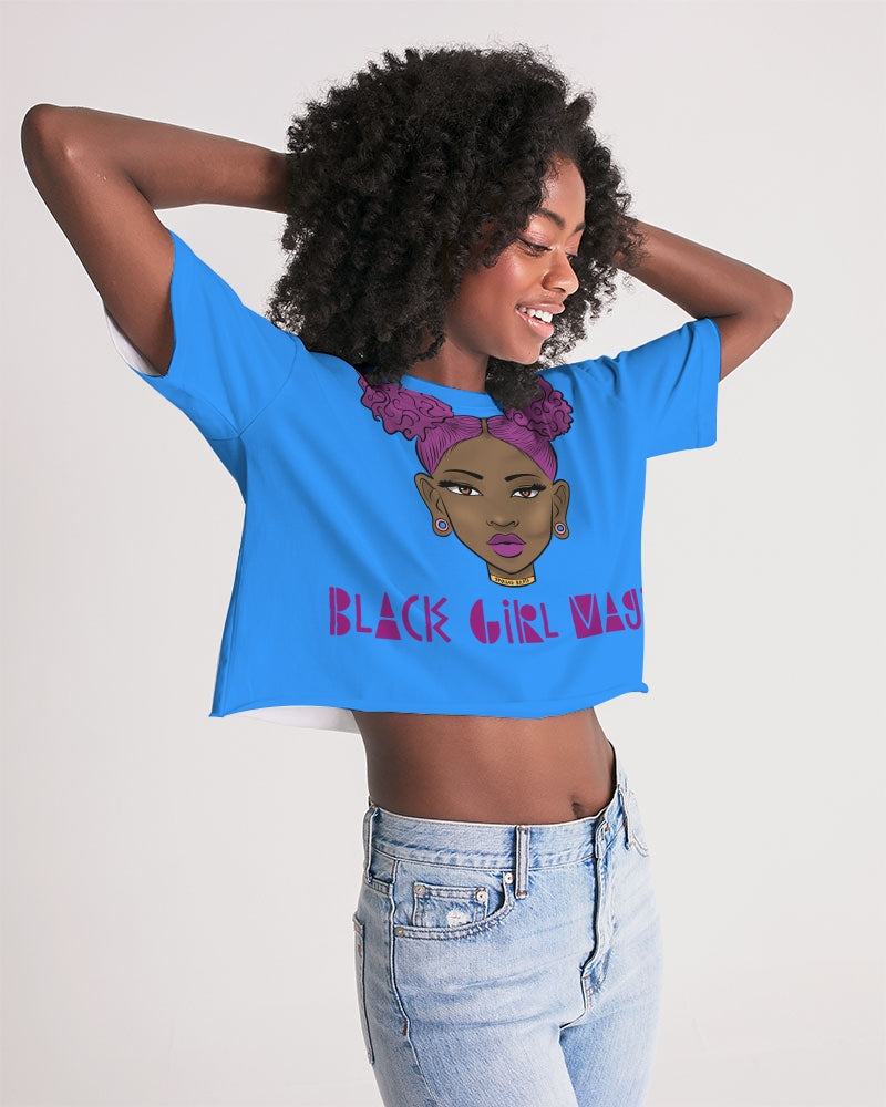 Black Girl magic Women's Lounge Cropped Tee