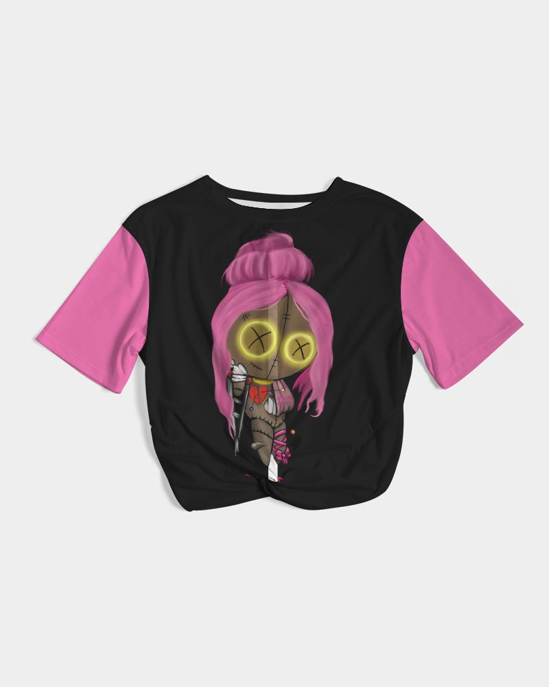 Spell  Twist-Front Cropped Tee