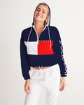 Color block Women's Cropped Windbreaker