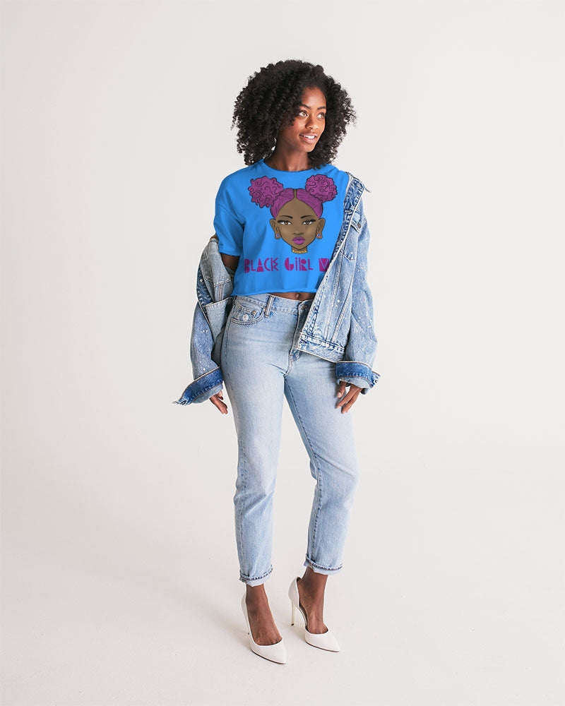 Black Girl magic Women's Lounge Cropped Tee