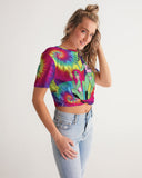 So groovy Alien Tees Women's Twist-Front Cropped Tee