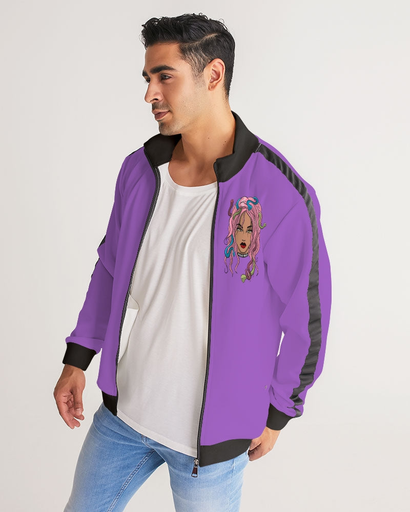 Men's Stripe-Sleeve Track Jacket