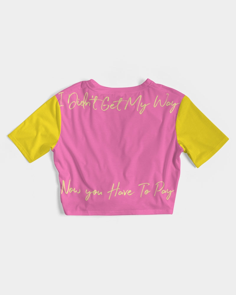 Spell Twist-Front Cropped Tee