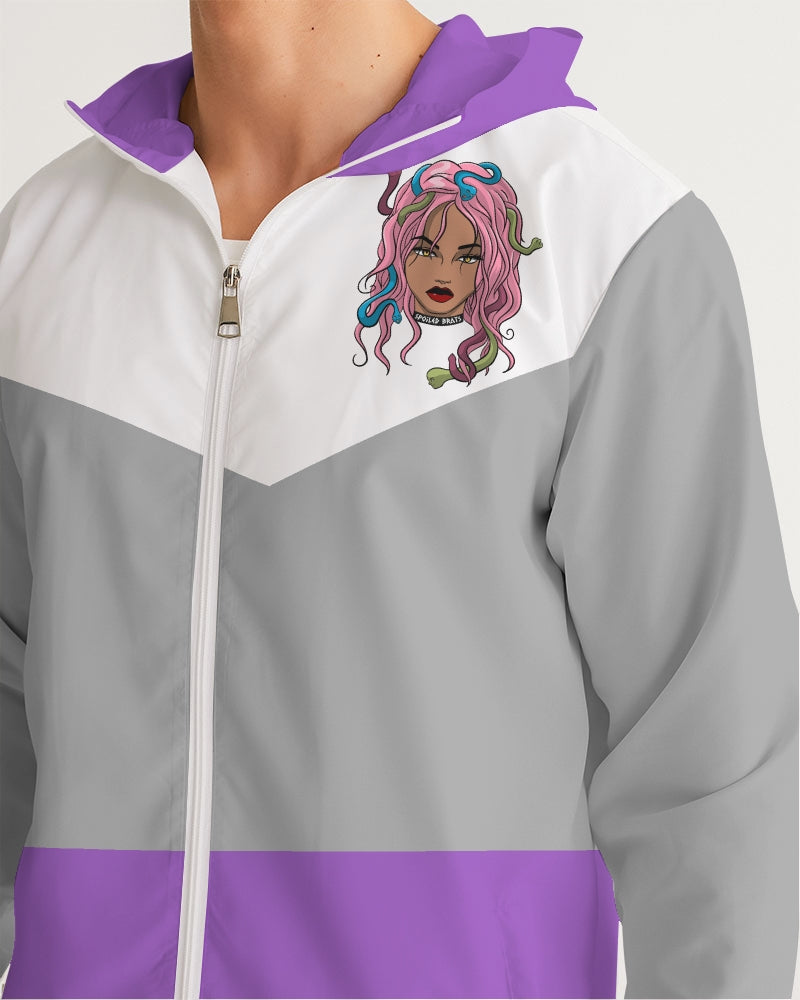 Hint of Grey Men's Windbreaker