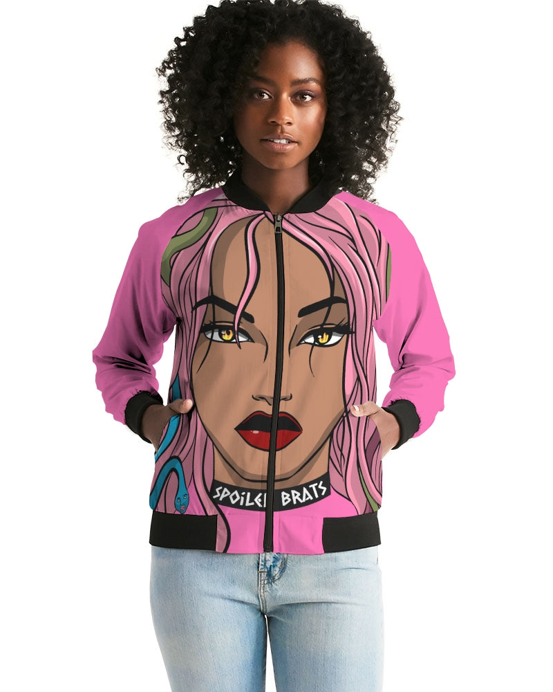 Scorn Women's Pink Bomber Jacket