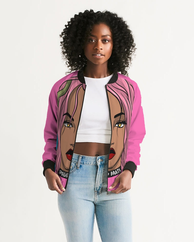 Scorn Women's Pink Bomber Jacket
