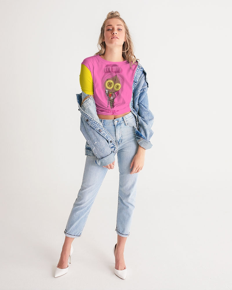 Spell Twist-Front Cropped Tee