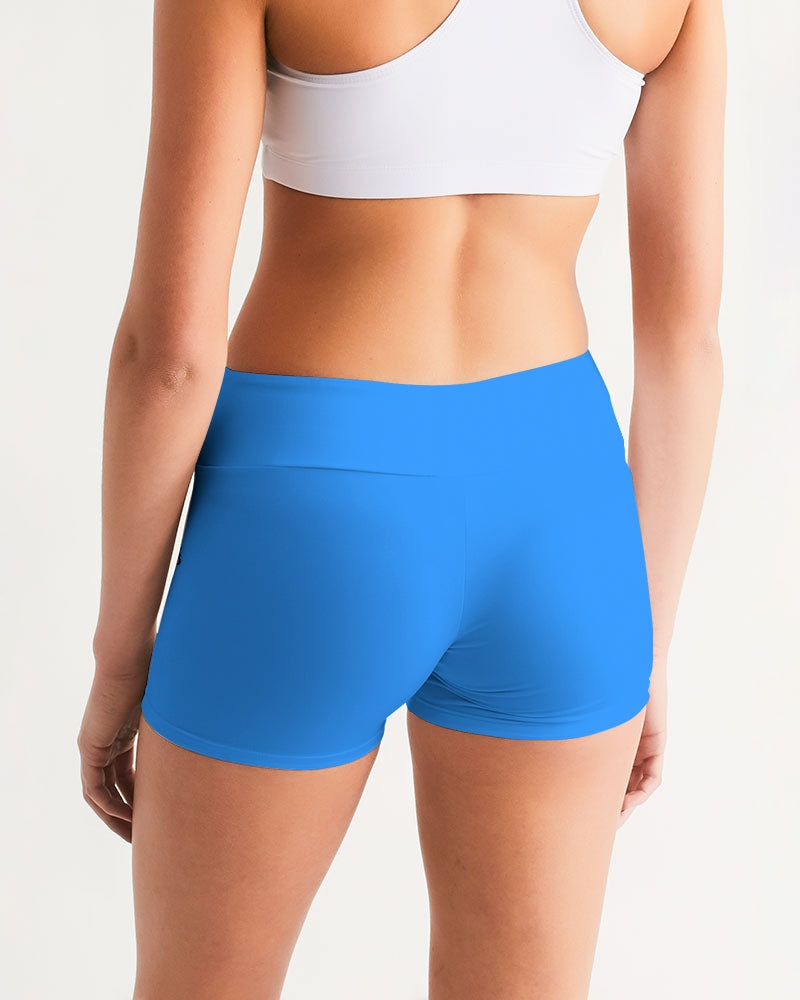 Womens Fitness -Black Girl magic Women's Mid-Rise Yoga Shorts