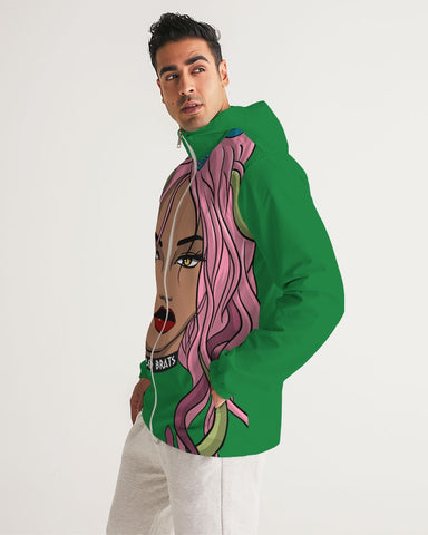 hunter green  Men's Windbreaker