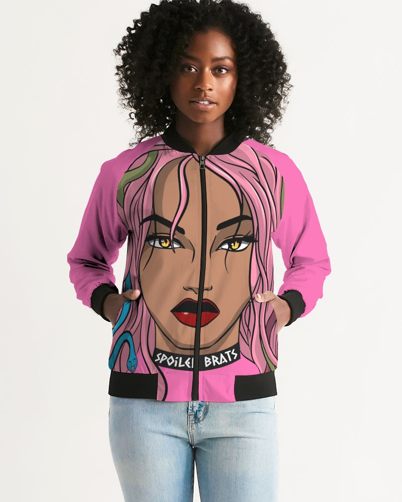 Scorn Women's Pink Bomber Jacket